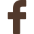 Facebook Logo - Brown